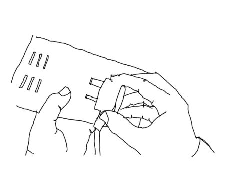 2. Push pins thro'